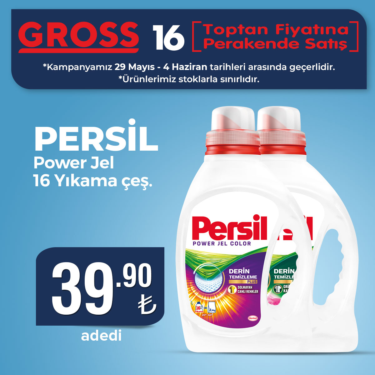 PERSİL POWER JEL 16 YIKAMA ÇEŞ.