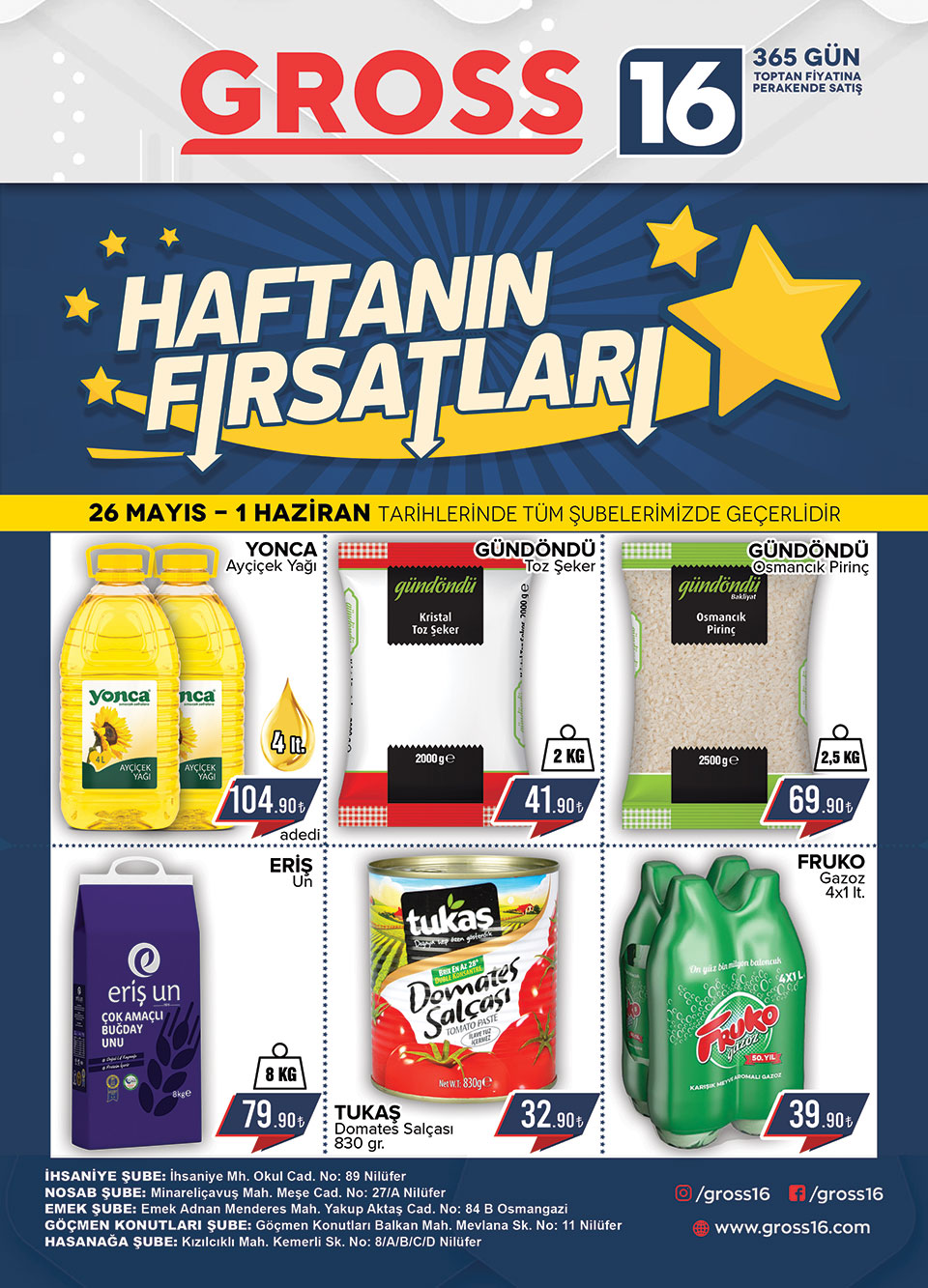 26 MAYIS - 1 HAZİRAN FIRSATLARI