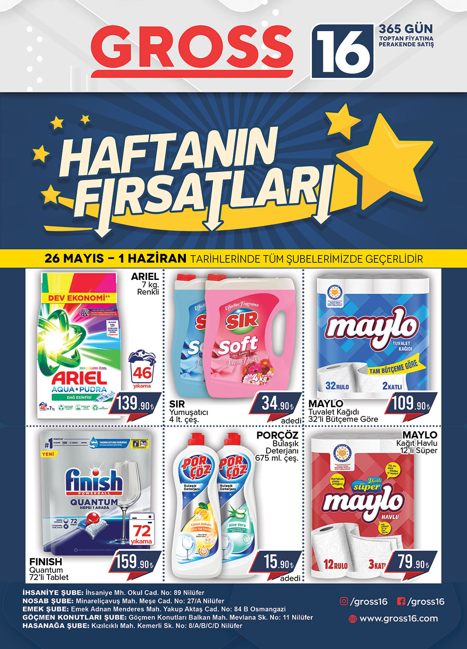 26 MAYIS - 1 HAZİRAN FIRSATLARI