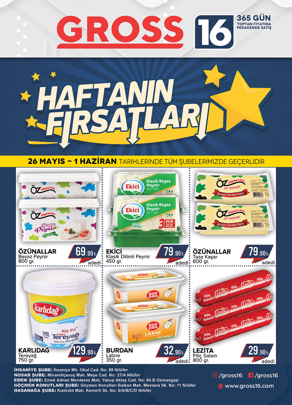 26 MAYIS - 1 HAZİRAN FIRSATLARI