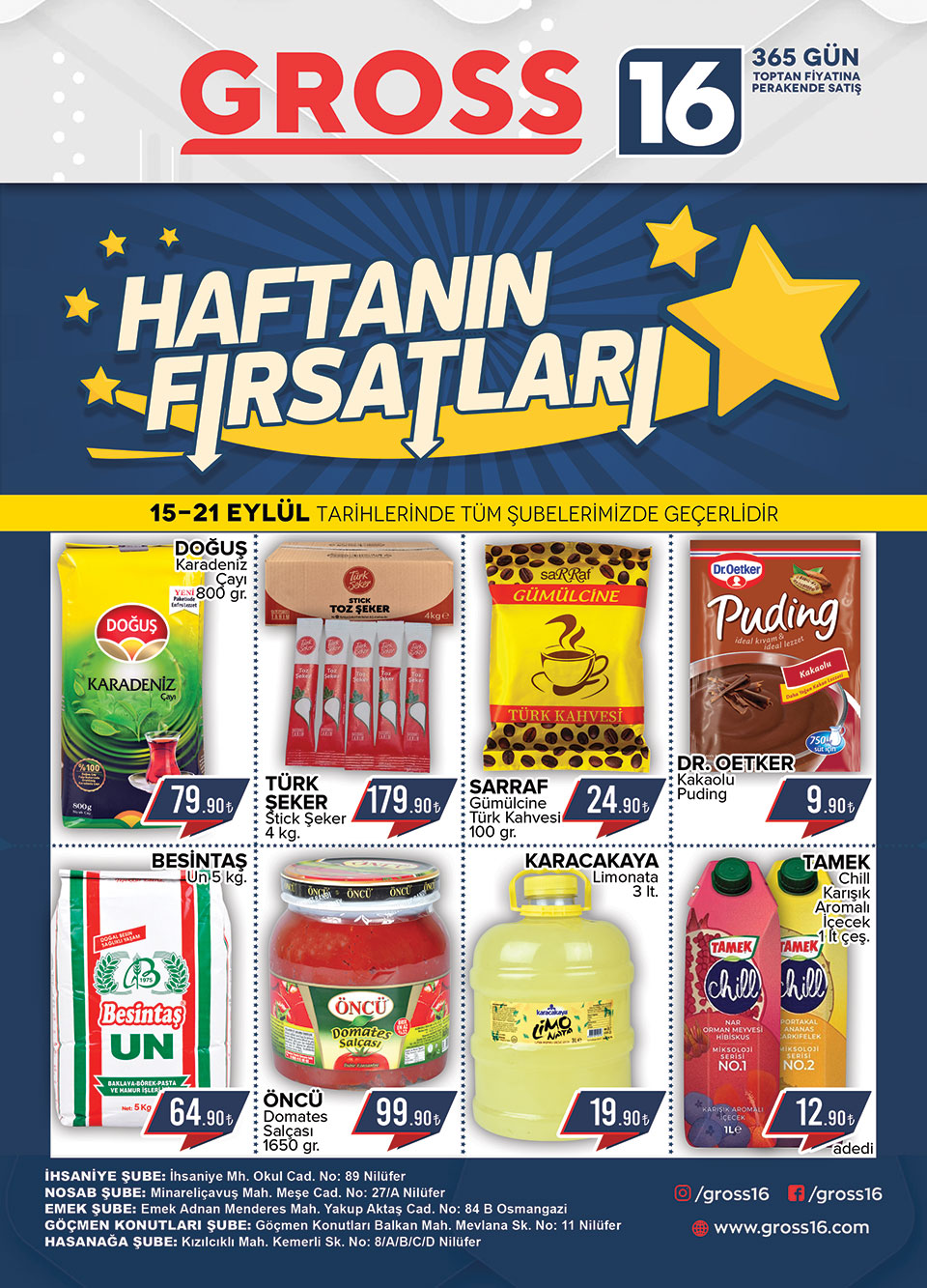 15-21 EYLÜL FIRSATLARI