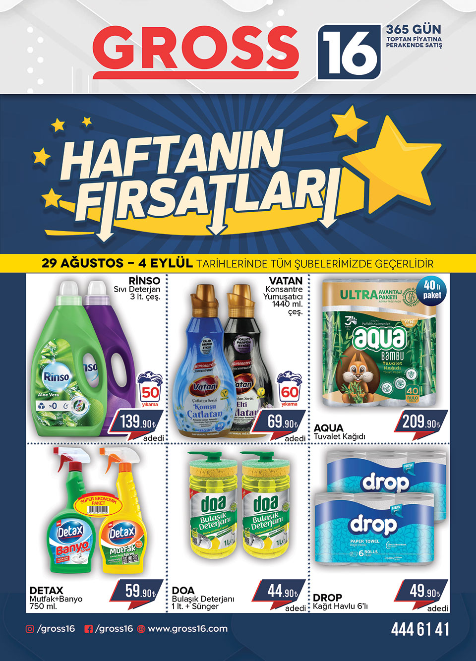 29 AĞUSTOS - 4 EYLÜL FIRSATLARI